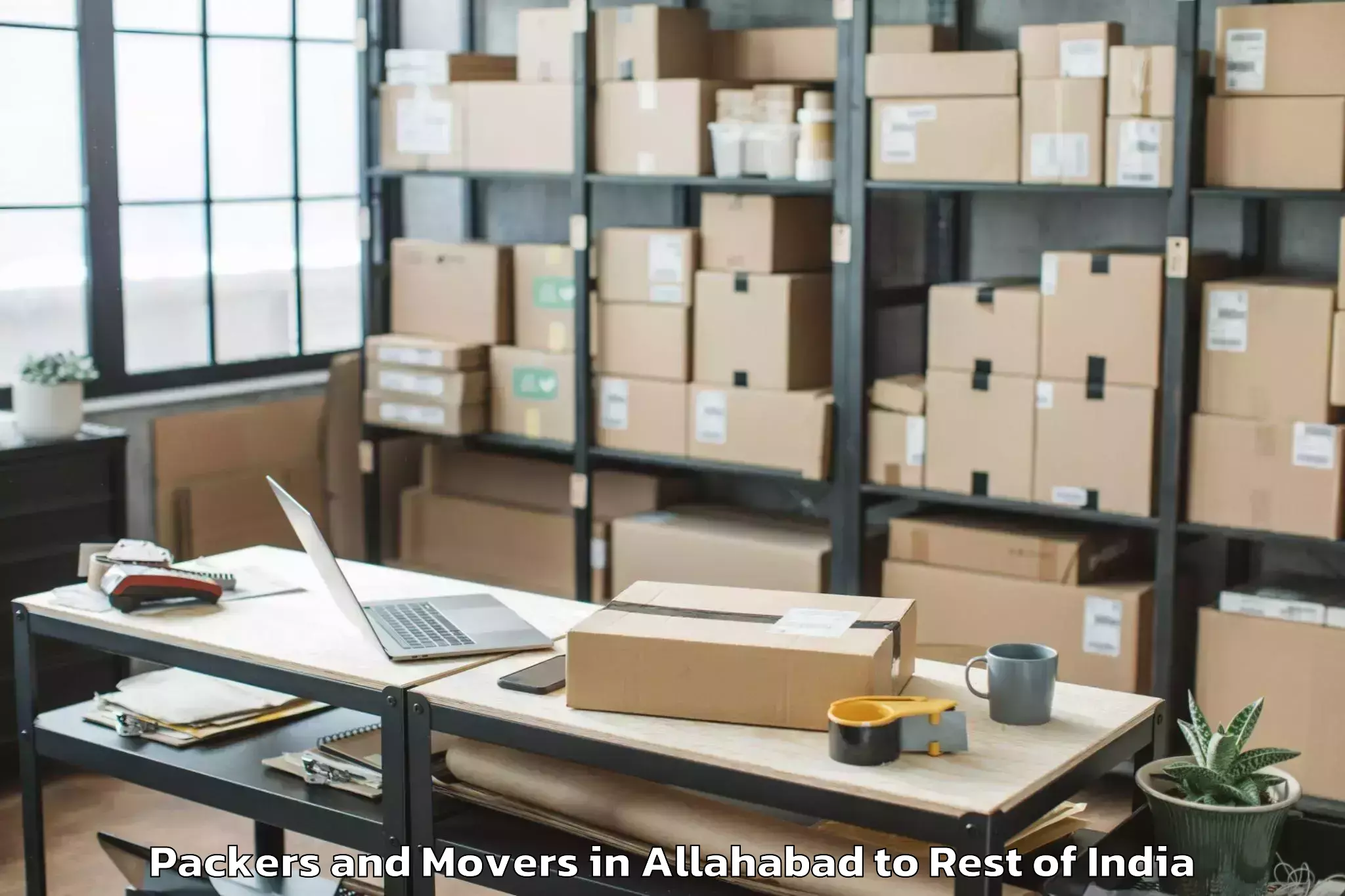 Reliable Allahabad to Mechuka Packers And Movers